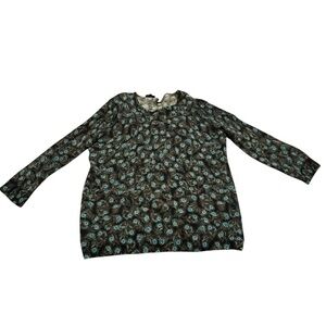 Talbots Women's Sweater with Peacock Pattern